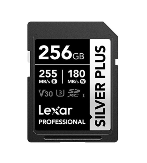 LEXAR SDcard 256GB SILVER PLUS SDXC UHS-I 256GB W 180MB/s R 255MB/s LSDSIPL256G-BNNNG LEXAR SDcard 256GB SILVER PLUS SDXC UHS-I 256GB W 180MB/s R 255MB/s LSDSIPL256G-BNNNG